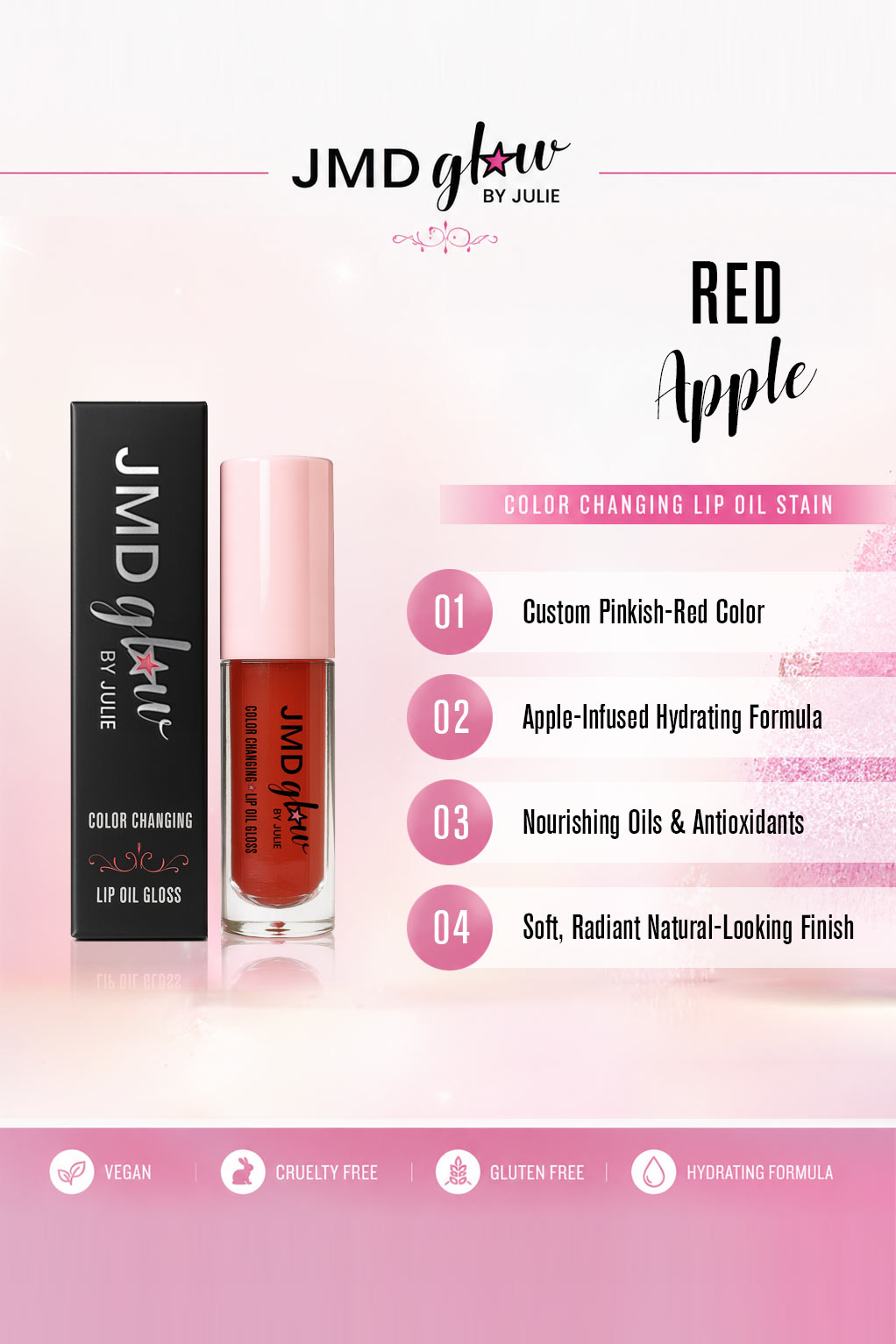 Red Apple Lip Oil Stain (6ML)